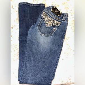 Low rise miss me jeans. Bootcut